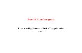 Lafargue - La Religione Del Capitale
