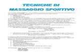 Tecniche Di Massaggio Sportivo