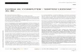 Guida al Computer - Sintesi Lezioni 31-40