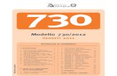Modello e istruzioni 730/2012 - Ettore Colella
