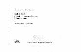 Balducci, Ernesto-Storia Del Pensiero Umano. Volume Primo. 1 3-Cremonese(1986)