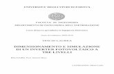 Mario Lullo - Tesi Di Laurea - Dimensionamento e Simulazione Di Un Inverter Fotovoltaico a Tre Li