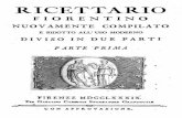 Ricettario Fiorentino (Farmacia 1789)