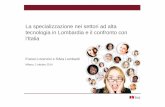 S. Lombardi, F. Lorenzini - La specializzazione nei settori ad alta tecnologia in Lombardia e il confronto con l'Italia