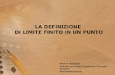 Unità didattica sui limiti - IIS "Einaudi-Scarpa" - Prof. Sorbaioli Francesco