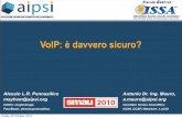 Smau 2010 Milano: Seminario AIPSI Sicurezza del VoIP