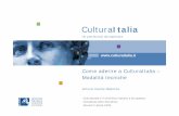 CulturaItalia - Come aderire a CulturaItalia – Modalità tecniche