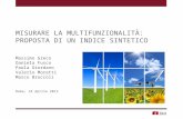 M. Greco, D. Fusco, P. Giordano, V. Moretti, M. Broccoli - Misurare la multifunzionalità