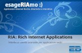 RIA: Rich Internet Applications. Interfacce utente avanzate per applicazioni web!