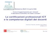 Certificazioni professionalita' ICT e competenze digitali dei docenti