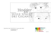Blogger sulle spalle dei giganti - Lezione 7