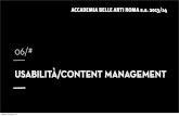 Usabilità e content management