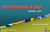Introduzione Al Php Lezione 1 - A Cura Di Lorenzo Bergamini Per Bli.it