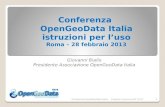 Introduzione al Convegno - Giovanni Biallo (OpenGeoData Italia)
