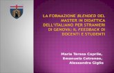 La formazione blended del Master in Didattica dell'Italiano per Stranieri di Genova: il feedback di docenti e studenti