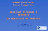CENTRO STUDI TURISTICI - Internet Better Tuscany - 5 Maggio 2011