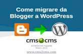 Come migrare da Blogger a WordPress