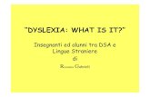 Dyslexia, what is it, emilia romagna, Gabrieli