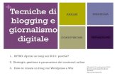 Tecniche di blogging e giornalismo digitale | Seminario di settembre 13