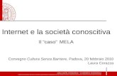 Internet e la società conoscitiva. MELAwebtv