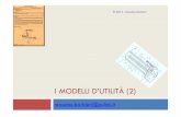 I modelli d'utilità (2)