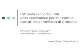 L’Amiata secondo i dati dell’Osservatorio per le Politiche Sociali della Provincia di Grosseto