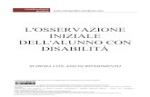 Schema per l'osservazione iniziale dell'alunno disabile di Ada Vantaggiato