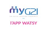 MyG21 con l'app WATSY