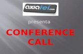 Conference call axiatel