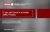 Uso del cloud e tutela della privacy