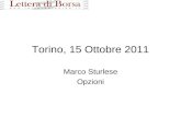 Torino, 15 Ottobre 2011