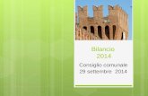 Comune di Galliate, Bilancio 2014, 29 settembre 14