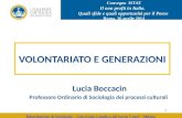 L. Boccacin - Volontariato e generazioni