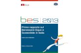 L.L. Sabbadini - Primo rapporto sul Benessere Equo e Sostenibile in Italia