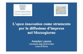 L’open innovation come strumento per la diffusione d’impresa nel Mezzogiorno