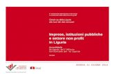 A. Militello - Imprese, istituzioni pubbliche e settore non profit in Liguria