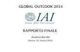 Presentazione del Rapporto Global Outlook 2014