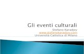 Gli eventi culturali_lezione introduttiva