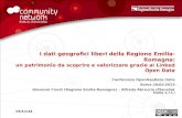I dati geografici liberi della Regione Emilia-Romagna