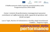 Come i sistemi di performance management possono contribuire al rafforzamento delle capacità di gestione dei fondi europei