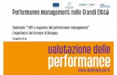 Comune di Bologna: I kpi a supporto del performance management