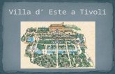 Visita Villa d'Este a Tivoli