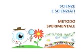 Scienze, scienziati e metodo sperimentale