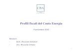 Profili fiscali del Conto Energia: il caso dell'imprenditore agricolo