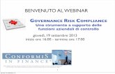 Webinar: Governance, Risk e Compliance - Uno strumento a supporto delle attività delle funzioni aziendali di controllo.