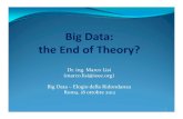 Big data: the End of Theory?