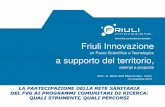 Friuli Innovazione: un Parco Scientifico e Tecnologico a supporto del territorio, esempi e proposte