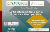 La normativa per l’efficienza energetica in edilizia - Pietro Novelli