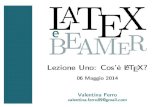 Corso LaTeX - Lezione Uno: Cos'é LaTeX?