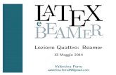 Corso LaTeX - Lezione Quattro: Beamer - Presentazioni in LaTeX
